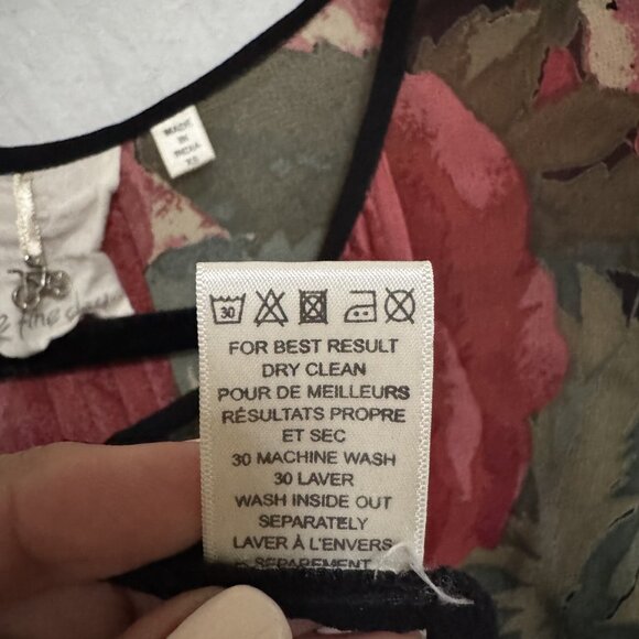 Anthropologie One Fine Day Sheer Floral Blouse Sz XS Button Front Romantic Boho - Picture 13 of 16